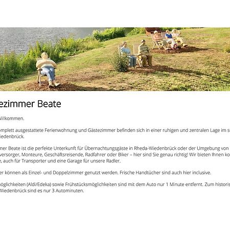 Gaestezimmer Beate Und Ferienwohnung Rheda Wiedenbrueck 外观 照片